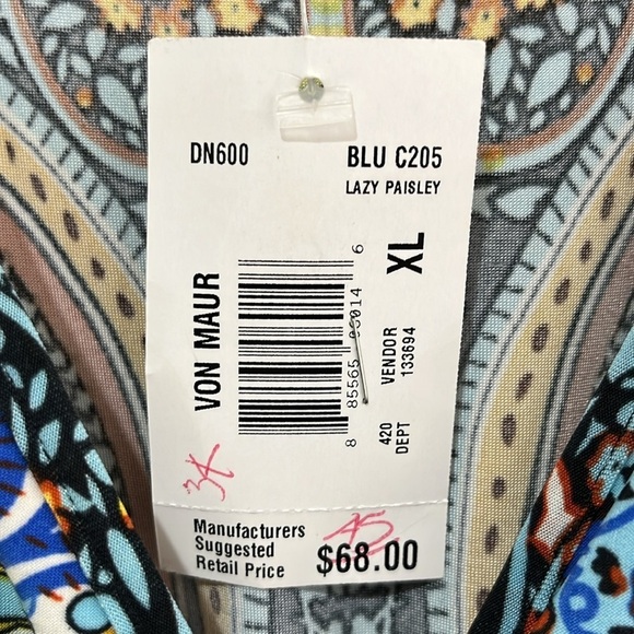 NWT Mushka by Sienna Rose Sleeveless Dress Womens XL Boho Summer Multicolor Midi - Picture 5 of 16